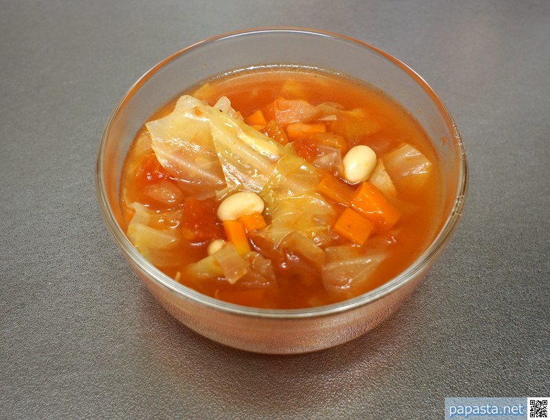 9.ミネストローネの完成